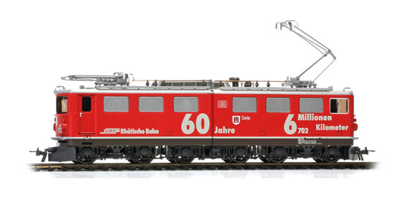 Bemo 1354132 Ge 6/6 II 702 'Curia' - '60 Jahre-6 Mio km' E-Lok H0m