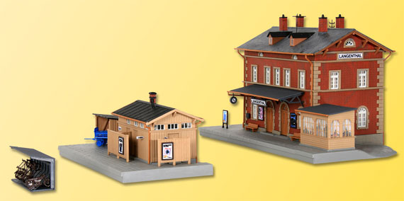 KIBRI HO 39839 H0 Gare Ville Du Bois Kit de Montage + Neuf+ EUR 34,94 - FR